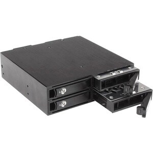 StarTech.com Laufwerksgehäuse für 5.25" SATA/600, Serial Attached SCSI (SAS) - Serial ATA/600 Host Interface Intern - Schw