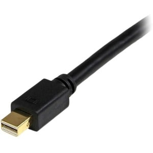 StarTech.com MDP2DVIMM10B. Kabellänge: 3 m, Anschluss 1: mini DisplayPort, Anschluss 2: DVI-D. Gewicht: 140 g, Breite: 38 