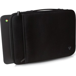 Sacoche de transport V7 - Pochette Style pour 33,8 cm (13,3") Ordinateur Portable - Noir - Néoprène Cuerpo - Neopro Matéri