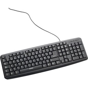 Verbatim Keyboard - Cable Connectivity - USB Interface - Spanish - QWERTY Layout - Desktop Computer - Mac, PC - Black