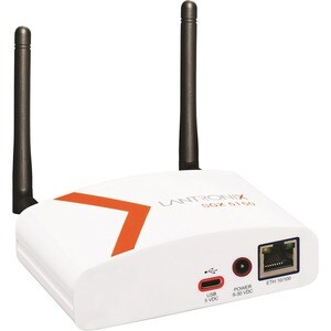 Lantronix SGX 5150 Wireless IoT Gateway, Dual Band 5G 802.11ac and 80211 b/g/n, USB Host and Device Modes, a single 10/100