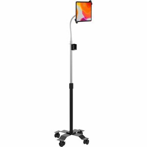 CTA Digital Compact Security Gooseneck Floor Stand for 7-13 Inch Tablets, including iPad 10.2-inch (7th/ 8th/ 9th Gen.) - 