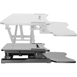 Amer Mounts Sit/Stand 37.4" Height Adjust Desk - EZRiser36 Height Adjustable Sit/Stand Desk Computer Riser, Dual Monitor C