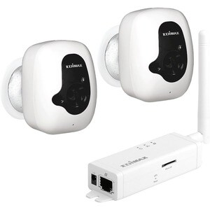 Edimax Smart Network Camera - Colour - 2 Pack - 3 m - MJPEG - 640 x 480 Fixed Lens - CMOS - Wall Mount
