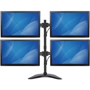 StarTech.com Quad Monitor Stand - Crossbar - Steel - Monitors up to 27â€- Vesa Monitor - Computer Monitor Stand - Monitor