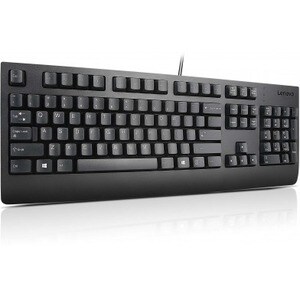 Lenovo Preferred Pro II Keyboard - Cable Connectivity - USB Interface - English (UK) - QWERTY Layout - Black - Rubber Dome