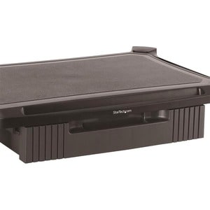 StarTech.com Adjustable Monitor Riser, Large, Drawer, Monitors up to 32" (22lb/10kg), Adjustable Height, Desk Monitor Stan