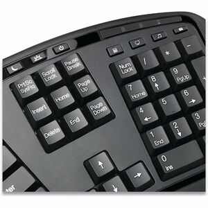 Adesso Tru-Form WKB-1500GB Keyboard & Mouse - English (US) - 1 Each - USB Membrane Wireless RF 2.40 GHz Keyboard - 105 Key
