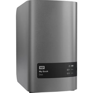 WD My Book Duo WDBFBE0160JBK-EESN 2 x Total Bays DAS Storage System - 16 TB HDD Desktop - 20 TB Supported HDD Capacity - 1