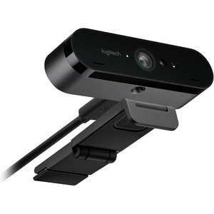 Logitech BRIO Webcam - 90 fps - Black - USB 3.0 - 4096 x 2160 Video - Auto-focus - Clip, Tripod Mount - 5x Digital Zoom - 