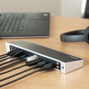 StarTech.com USB-Typ C Docking Station für Notebook, Tablet-PC - 60 W - TAA-konform - 5 x USB-Anschlüsse - 5 x USB 3.0 - N