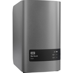 WD My Book Duo WDBFBE0160JBK-EESN 2 x Total Bays DAS Storage System - 16 TB HDD Desktop - 20 TB Supported HDD Capacity - 1