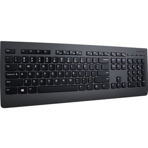 Lenovo Professional Keyboard - Wireless Connectivity - USB Interface - Hungarian - Black - RF - Tablet, Desktop Computer, 