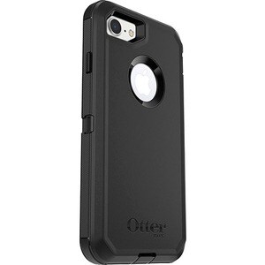 OtterBox Defender Carrying Case (Holster) Apple iPhone 8, iPhone 7 Smartphone - Black - Wear Resistant Interior, Drop Resi