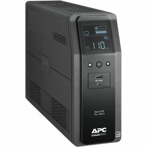 APC Back-UPS Pro, 1350VA/810W, Tower, 120V, 10x NEMA 5-15R outlets, Sine Wave, AVR, USB Type A + C ports, LCD, User Replac