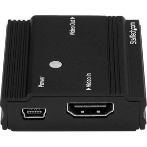 StarTech.com HDMI Signal Booster - HDMI Repeater Extender - 4K 60Hz - 3840 × 2160 - 35 m Maximum Operating Distance - 1 x 