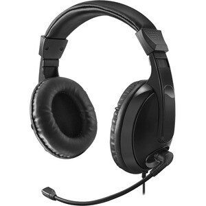 Adesso Xtream H5 - 3.5mm Stereo Headset with Microphone - Noise Cancelling - Wired- Lightweight - Works with Computer, Tab