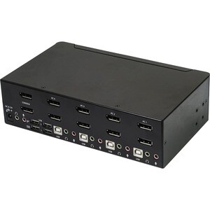 StarTech.com DisplayPort KVM - 4 port - 4K 60Hz - Dual Monitor KVM - DisplayPort Switch - KVM DisplayPort - Desktop KVM Sw