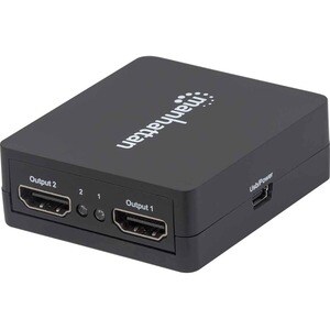 Manhattan Video Splitter HDMI 1080p, 1 in:2 out, Alimentado por USB - 1920 x 1200 - 225MHz Ancho de banda de vídeo máximo 