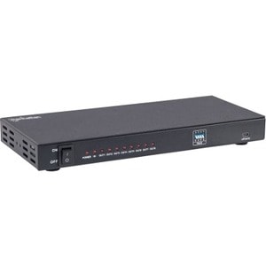 Video Splitter HDMI 4k@30Hz, 1 in:8 out - 4096 x 2160 - 340MHz Ancho de banda de vídeo máximo - 1 x Entrada HDMI - 8 x Sal