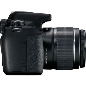 Canon EOS 2000D 24.1 Megapixel Digital SLR Camera with Lens - 18 mm - 55 mm - Black - Autofocus - 7.6 cm (3")LCD - SLR Vie