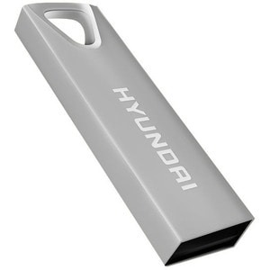 Hyundai Bravo Deluxe 32GB High Speed Fast USB 2.0 Flash Memory Drive Thumb Drive Metal, Silver - Durable, lightweight USB 