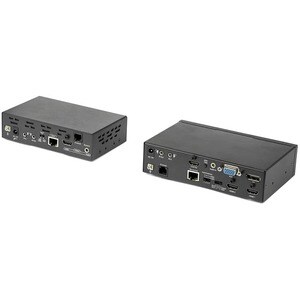 StarTech.com Multi-Input HDBaseT Extender Kit with Built-In Switch and Video Scaler - DisplayPort HDMI and VGA Over CAT6 o