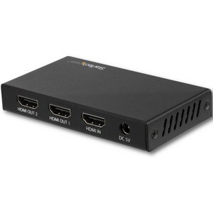 StarTech.com 2 Port HDMI Splitter - 4K 60Hz - 1x2 Way HDMI 2.0 Splitter - HDR - ST122HD208 - Displays the same image with 