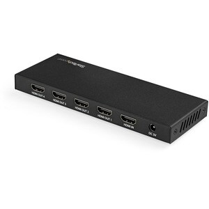 StarTech.com 4 Port HDMI Splitter - 4K 60Hz - 1x4 Way HDMI 2.0 Splitter - HDR - ST124HD217 - Displays the same image with 