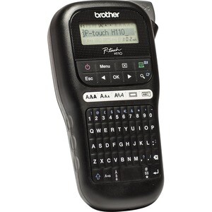 Brother P-touch PT-H110 Electronic Label Maker - Thermal Transfer - 20 mm/s Mono - 3 Fonts - 180 x 180 dpi - Tape, Label3.