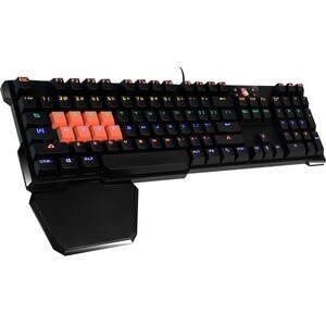 Bloody Gaming Optical Mechanical Gaming Keyboard, Backlit Adjustable - Cable Connectivity - USB Interface - Multimedia Hot