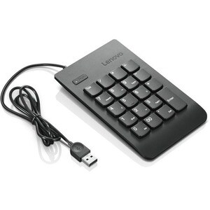 Lenovo Keypad - Cable Connectivity - USB Interface - Black - 17 Key(s) - Notebook, Tablet - PC