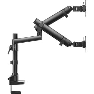 V7 DMPRO2DTA-3N Desk Mount for Monitor - Matte Black - 2 Display(s) Supported - 32" Screen Support - 35.27 lb Load Capacit