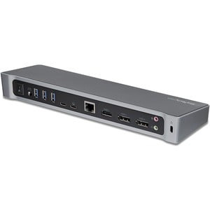 StarTech.com 4K USB-C Dock, Triple UHD 4K Monitor Docking Station, Mac & Windows, HDMI & DisplayPort, 100W PD, 5x USB 5Gbp