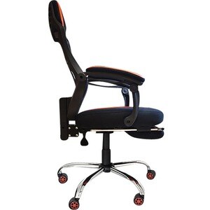 Sillón de Juego Naceb Spider - Metálico, Nilón, Cuero PU, Malla - Negro, Rojo