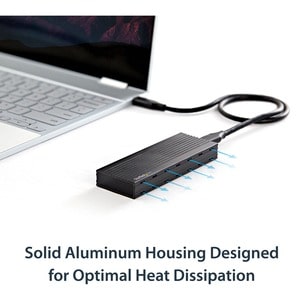 StarTech.com USB-C (10Gbps) to M.2 NVMe SSD Enclosure - Portable M.2 PCIe Aluminum Case - 1GB/s Read & Write - Mac & PC - 