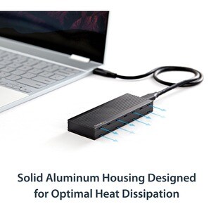 StarTech.com USB-C (10Gbps) to M.2 NVMe SSD Enclosure - Portable M.2 PCIe Aluminum Case - 1GB/s Read & Write - Mac & PC - 