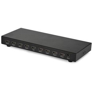 StarTech.com 8-Port 4K 60Hz HDMI Splitter - HDR Support - HDMI 2.0 Splitter - 7.1 Surround Sound Audio - Displays the same