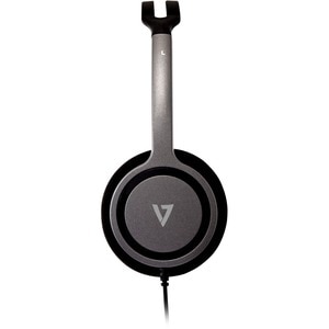 V7 HA310-2EP Kabel Kopfbügel Design - Binaural - Stereo Kopfhörer - Schwarz - Ohraufliegend - 32 Ohm Impedanz - Mini-Phone