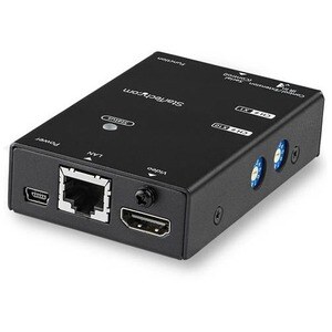 StarTech.com HDMI Over IP Receiver - 1 Output Device - 100 m Range - 1 x Network (RJ-45) - 1 x USB - 1 x HDMI Out - Full H