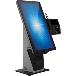 Elo Wallaby Self-Service Countertop Stand - Up to 22" Screen Support - Black, Silver