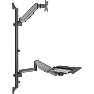 Digitus Wandhalterung für Monitor, Tastatur, Computer, TV, Workstation - Schwarz - 1 Unterstützte(r) Display(s)Bildschirmg