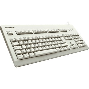 CHERRY G80-3000 Keyboard - Cable Connectivity - PS/2, USB Interface - English (US) - Light Grey - 104 Key