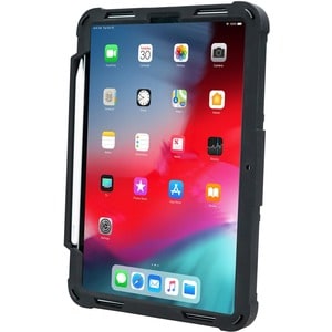 CTA Digital Rugged Security Case for 11-inch iPad Pro - For Apple iPad Pro Smartphone, Apple Pencil - Black - Drop Resista
