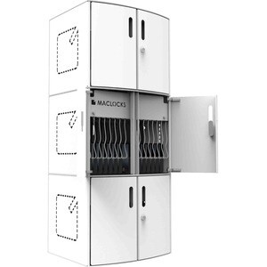Compulocks Ladeschrank - Bildschirmgröße: Bis zu 30,5 cm (12 Zoll) - 36,1 cm Höhe x 45,7 cm Breite x 37,9 cm Tiefe - Wandm