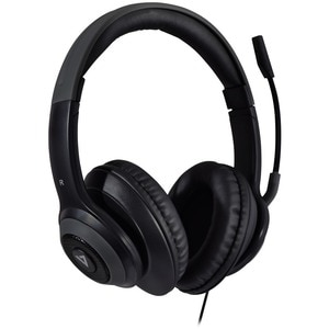 V7 Premium HC701 Wired Over-the-head, Over-the-ear Stereo Headset - Grey - Microsoft Teams Certification - Binaural - Circ