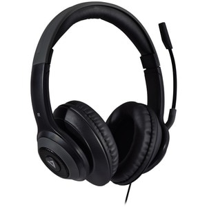 V7 Premium HC701 Kabel Kopfbügel Stereo Headset - Grau, Schwarz - Binaural - Ohrumschließend - 20 Hz bis 20 kHz Frequenzga