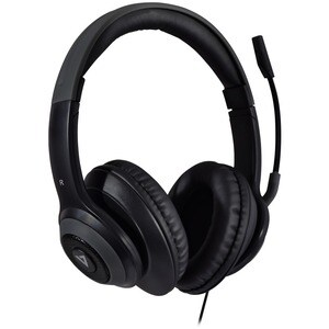V7 Premium HC701 Wired Over-the-head, Over-the-ear Stereo Headset - Grey - Microsoft Teams Certification - Binaural - Circ