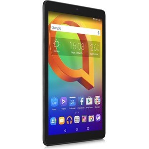 Alcatel A3 Tablet - 25.7 cm (10.1") - MediaTek MT8127 - 1 GB - 16 GBspacArmazenamento - Android 5.0 Lollipop - Preto - Qua