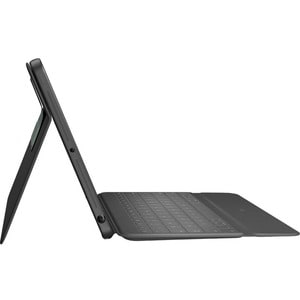 Logitech Rugged Folio Tastatur/Cover (Folie) für 25,9 cm (10,2 Zoll) Apple iPad (7. Generation) Tablet - Graphit - Plastik